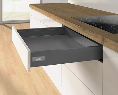 9319116-Hettich InnoTech Atira 低抽(高度70mm深度350mm)-寂靜黑