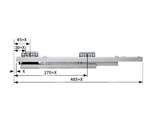 座式緩衝重型滑軌-尺寸圖-495x400